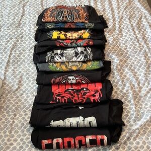 Bundle of 10 AEW Shirts, 10 Total shirts size Small S